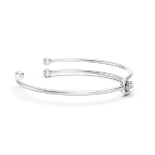 Solitaire Cuff Bracelet