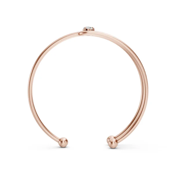 Solitaire Cuff Bracelet