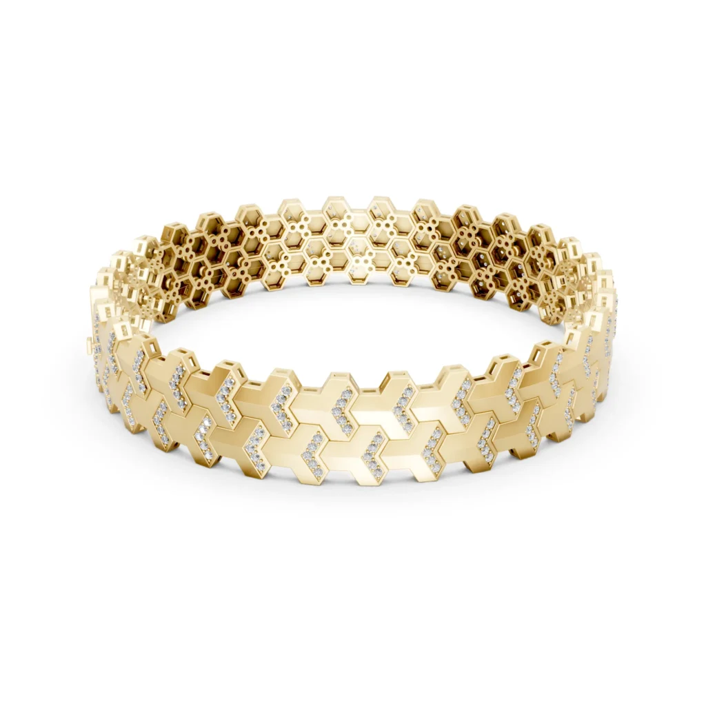 Chevron Honeycomb Bracelet