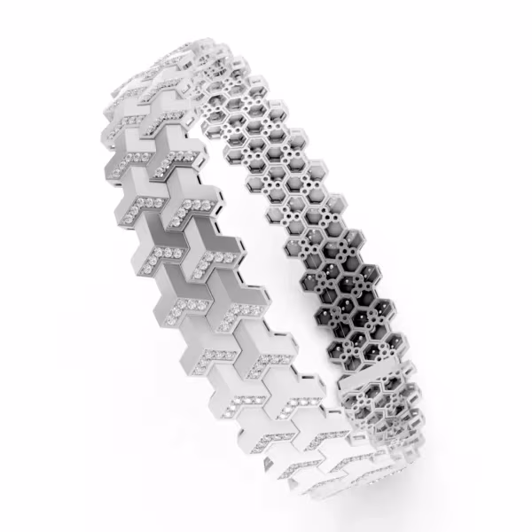 Chevron Honeycomb Bracelet