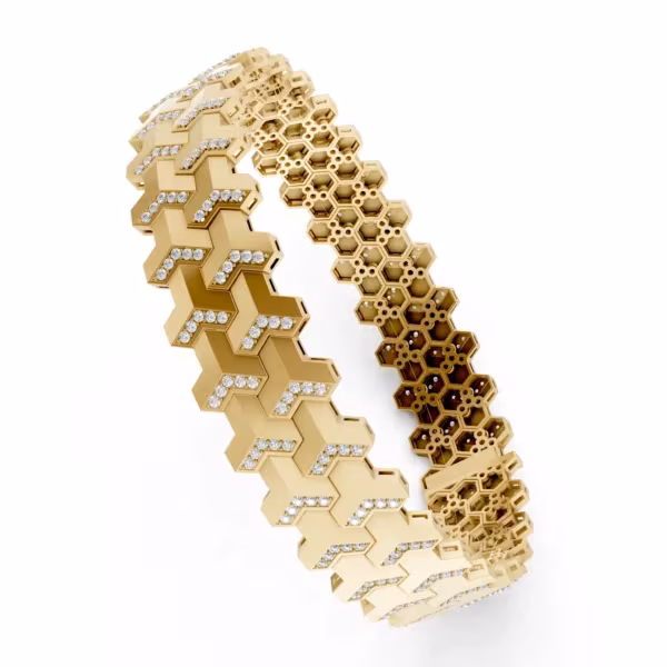Chevron Honeycomb Bracelet