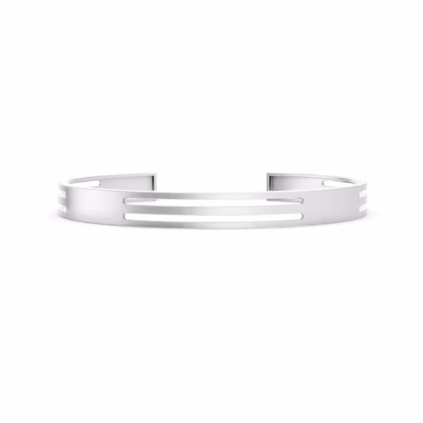 Open Cuff Bracelet in white gold