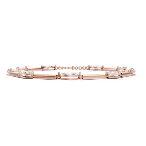 Marquise Cut Bracelet in rose gold