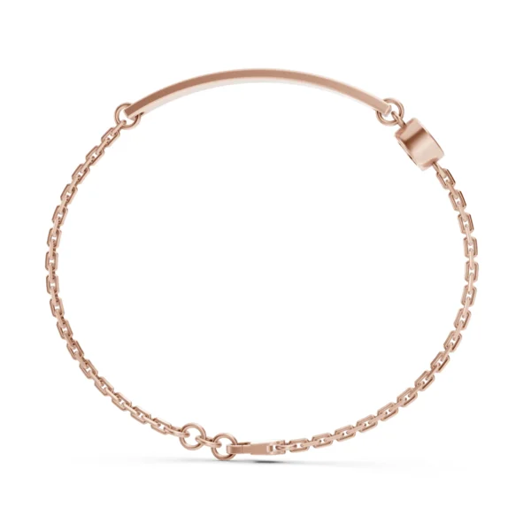 Engraved Name Bracelet in rose gold