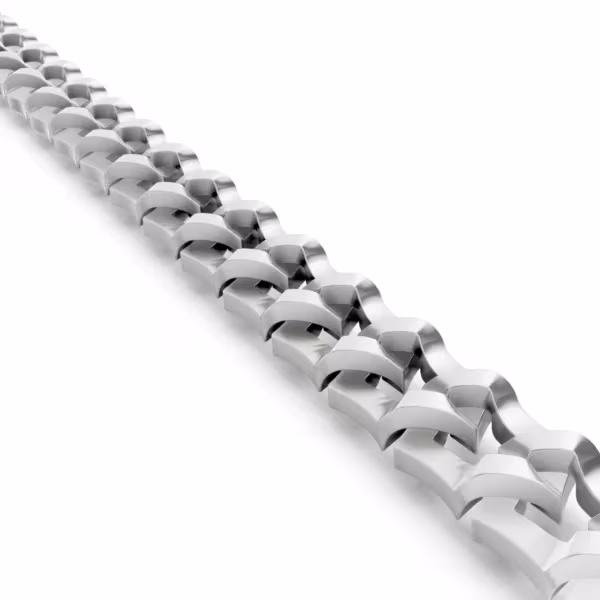 Star Link Bracelet in white gold