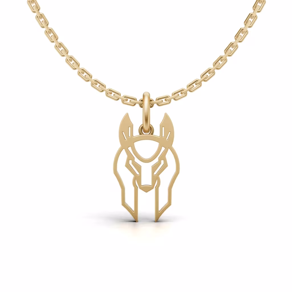 gold Anubis pendant