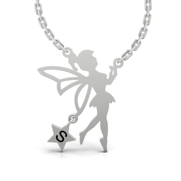Personalized Gold Star Fairy Necklace