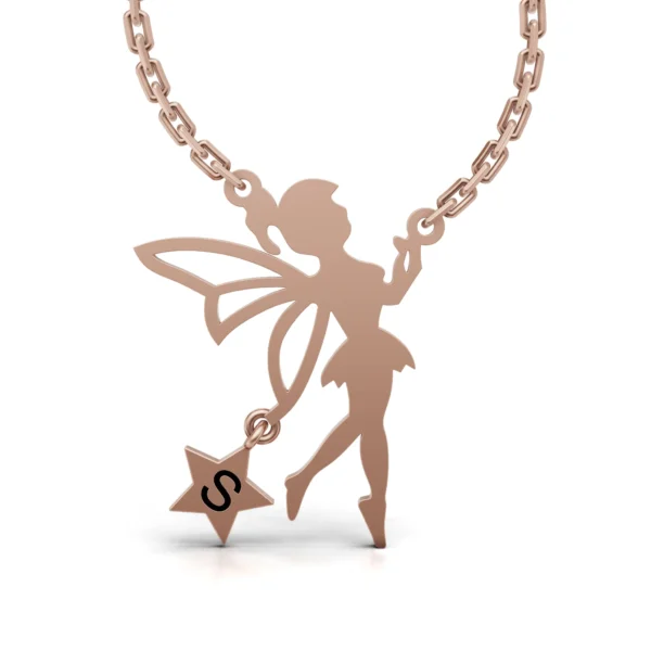 Personalized Gold Star Fairy Necklace