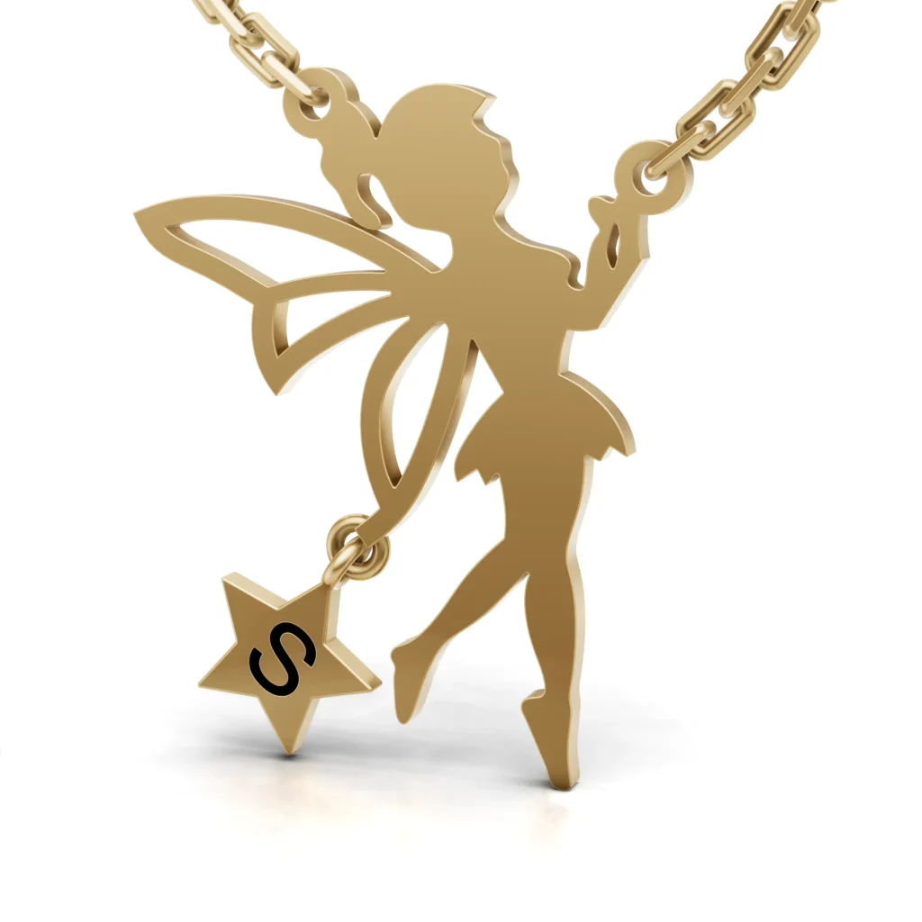 Gold Star Fairy Necklace