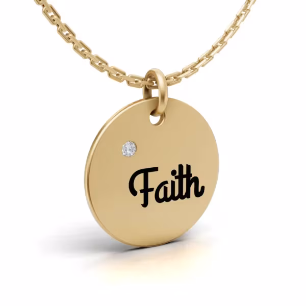 Faith Disc Pendant
