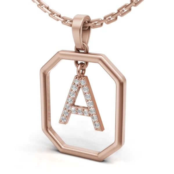Personalized Geometric Pendant