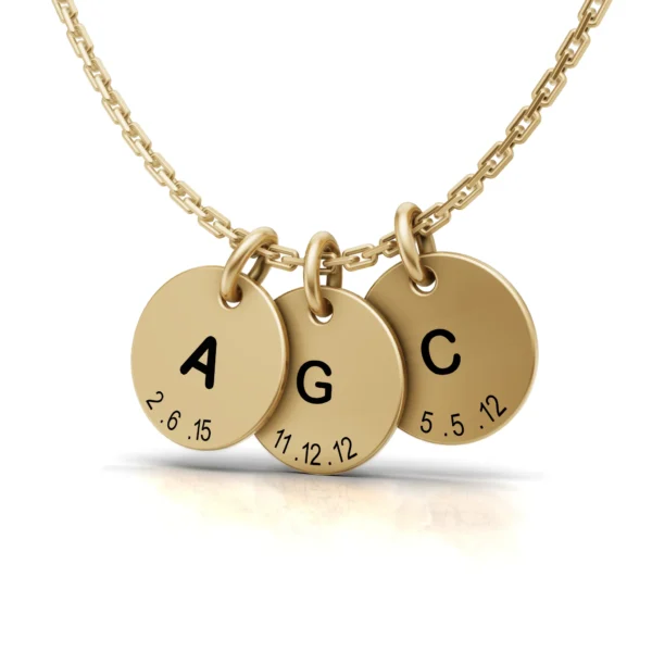 Engraved Disc Pendant