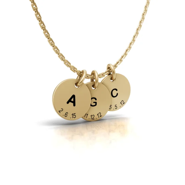 Engraved Disc Pendant