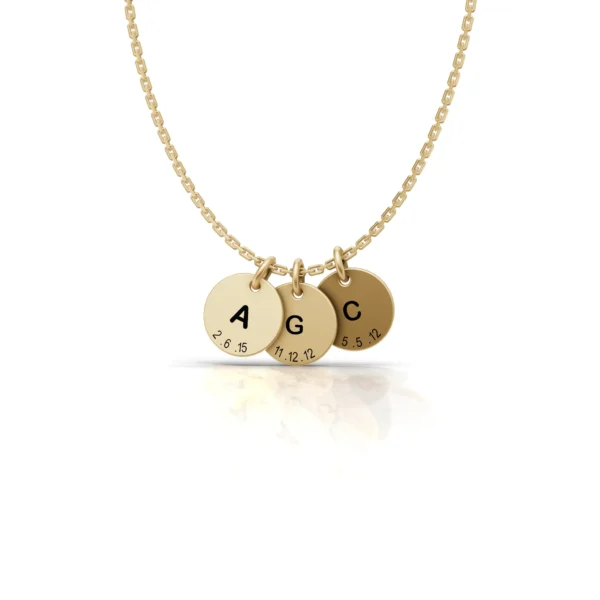 Engraved Disc Pendant