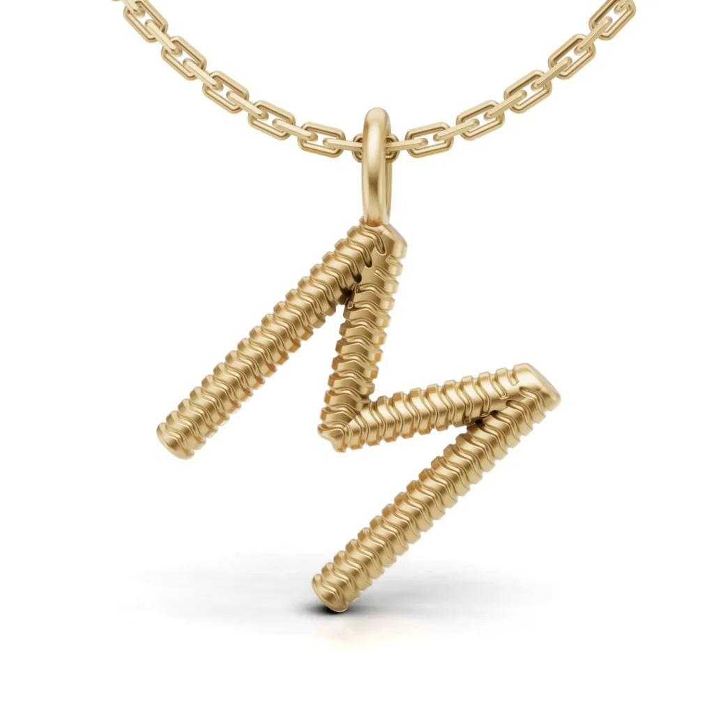 Personalized Textured Pendant