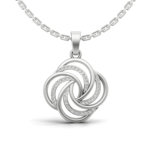 Spiral Flower Pendant