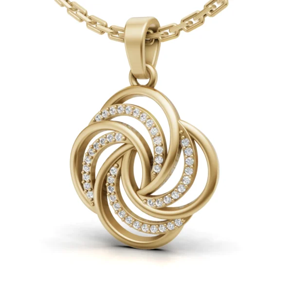 Spiral Flower Pendant