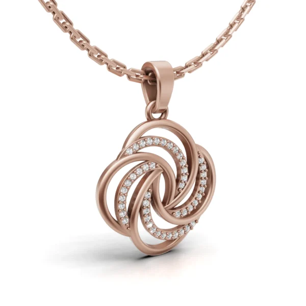 Spiral Flower Pendant