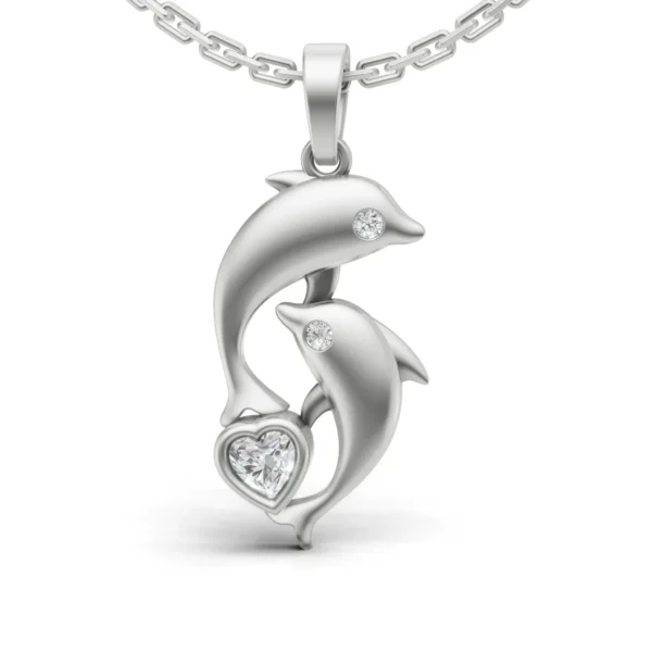 Dolphin Heart Pendant