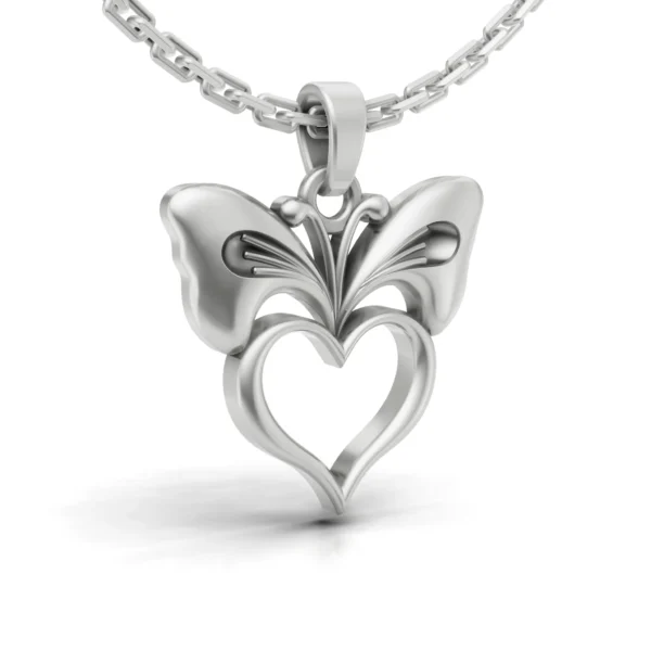 Butterfly Heart Pendant