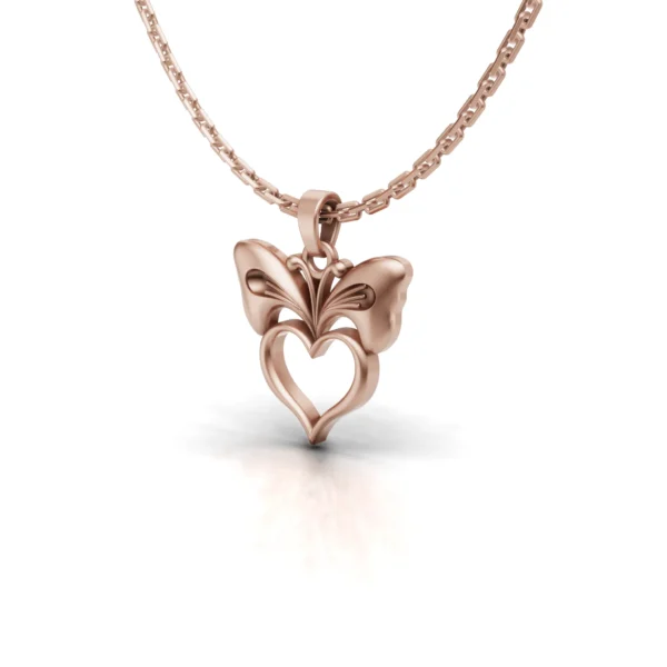Butterfly Heart Pendant