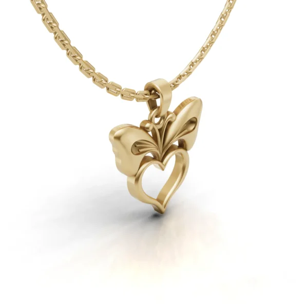 Butterfly Heart Pendant