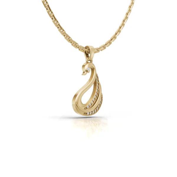 Dainty Swan Pendant