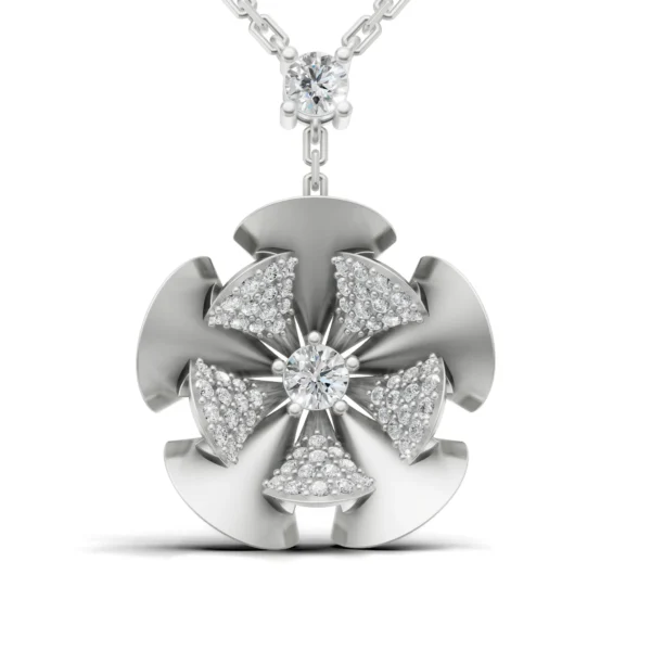 Floral Diamond Pendant