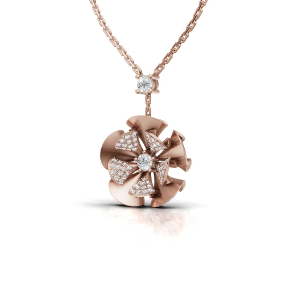 Floral Diamond Pendant