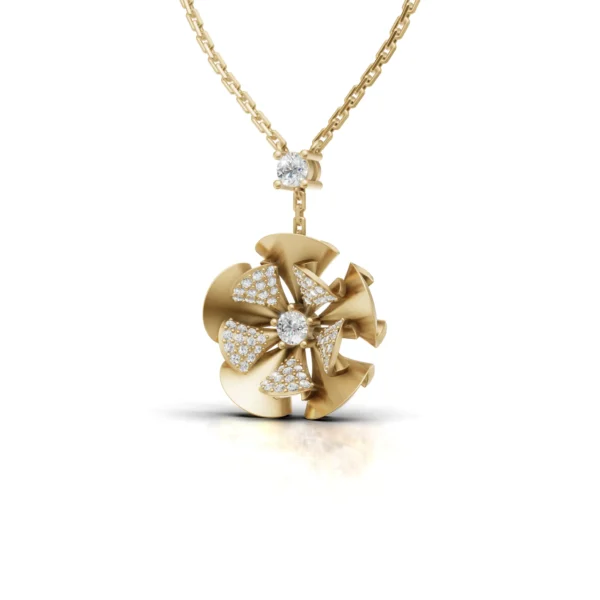 Floral Diamond Pendant