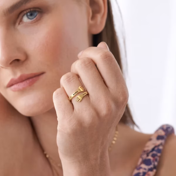 Personalized Hug Ring