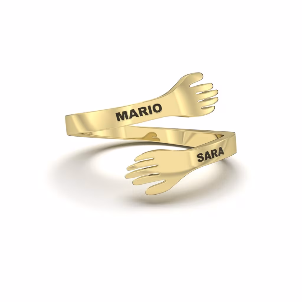 Personalized Hug Ring