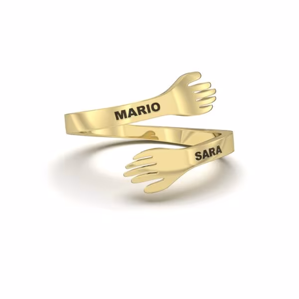 Personalized Hug Ring