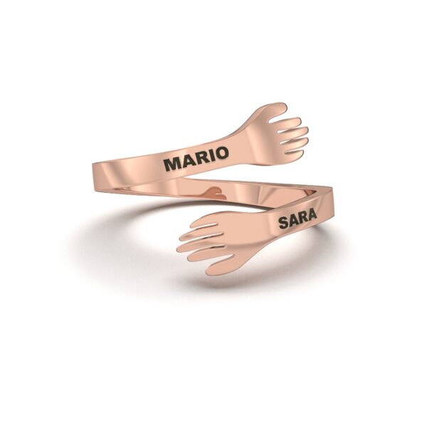 Personalized Hug Ring