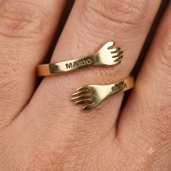 Personalized Hug Ring