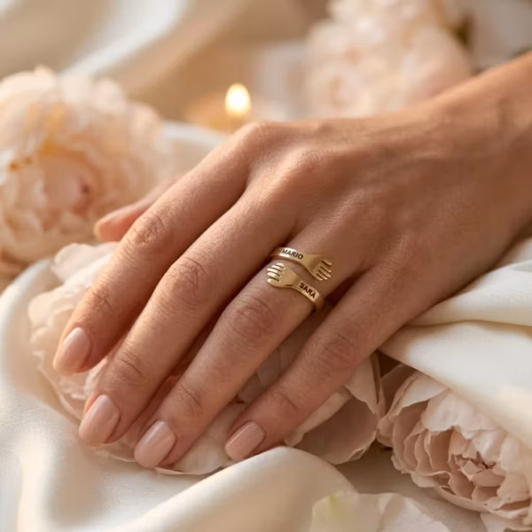 Personalized Hug Ring