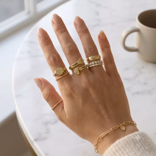 Personalized Hug Ring
