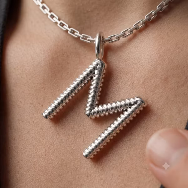 Personalized Textured Pendant