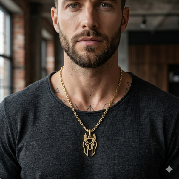 gold Anubis pendant