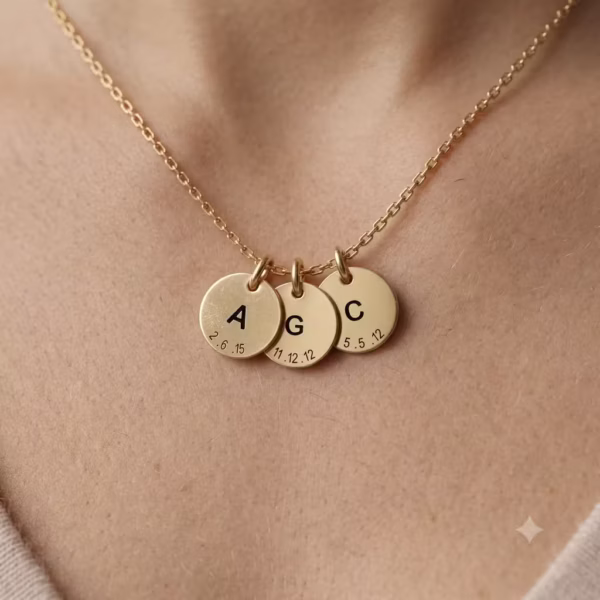 Engraved Disc Pendant