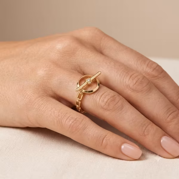 Toggle Clasp Ring