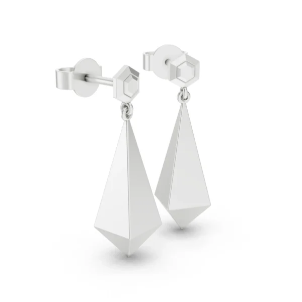 Hexagon Drop Earrings