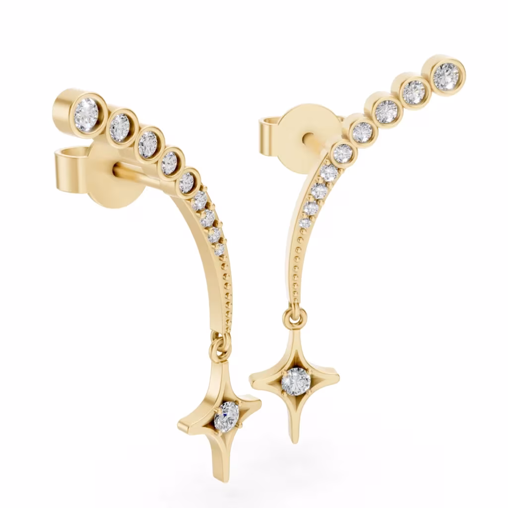 Star Crawler Earrings