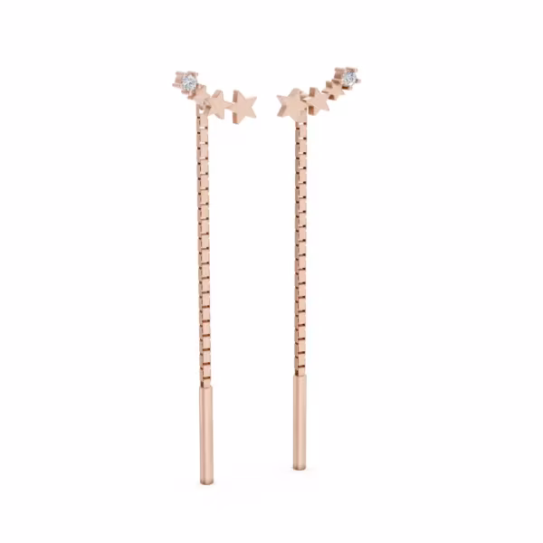 Star Threader Earrings