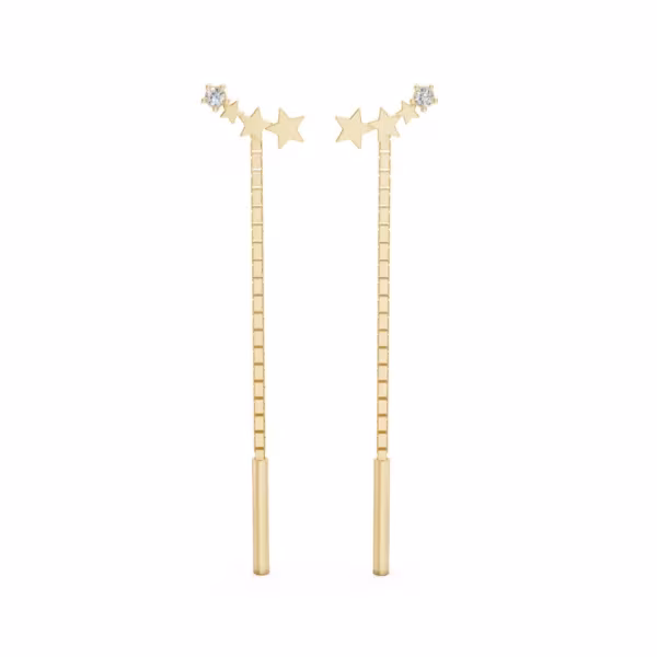 Star Threader Earrings