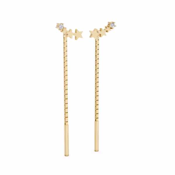 Star Threader Earrings
