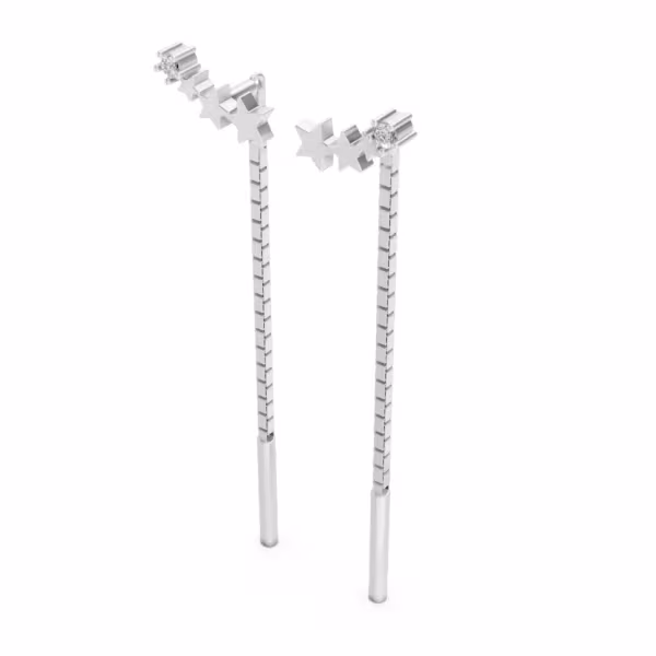 Star Threader Earrings