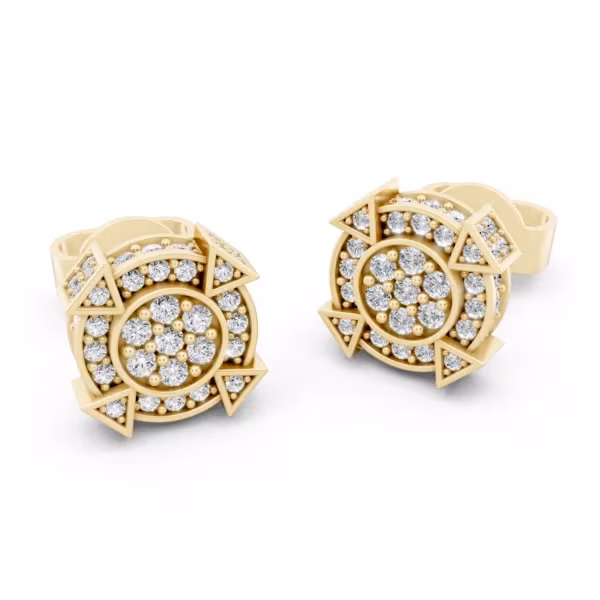 Circle Stud Earrings