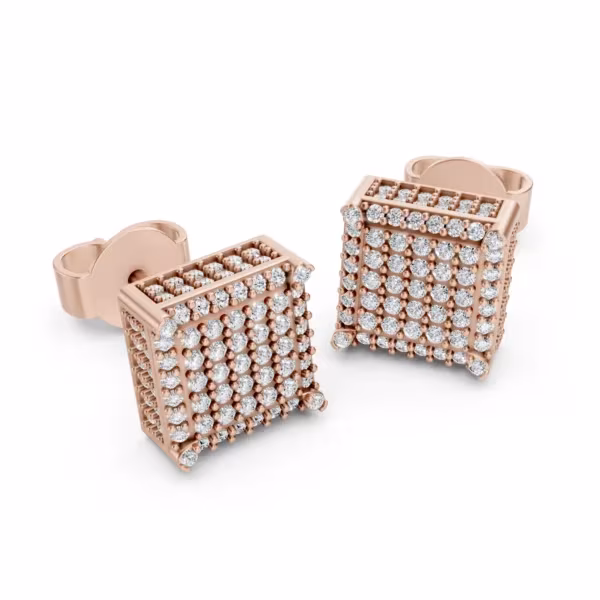 Cube Stud Earrings