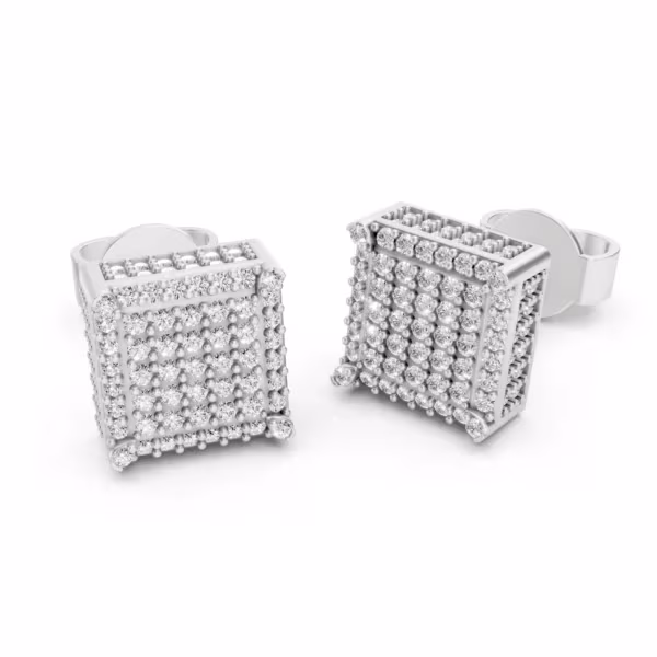 Cube Stud Earrings